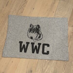 WWC WOLVES WALLA WALLA COLLEGE PILLOW CASE COTTON FABRIC